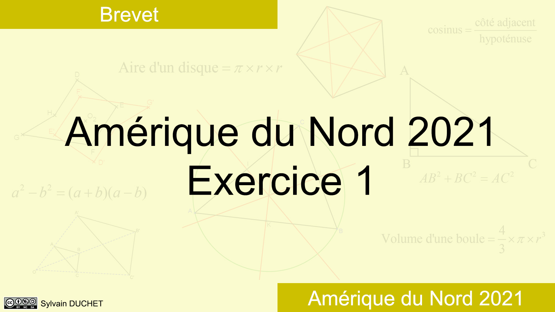 Brevet Maths 2021 Amerique Du Nord Pod - Dnb Maths Amérique Du Nord 2021 - Exercice 1