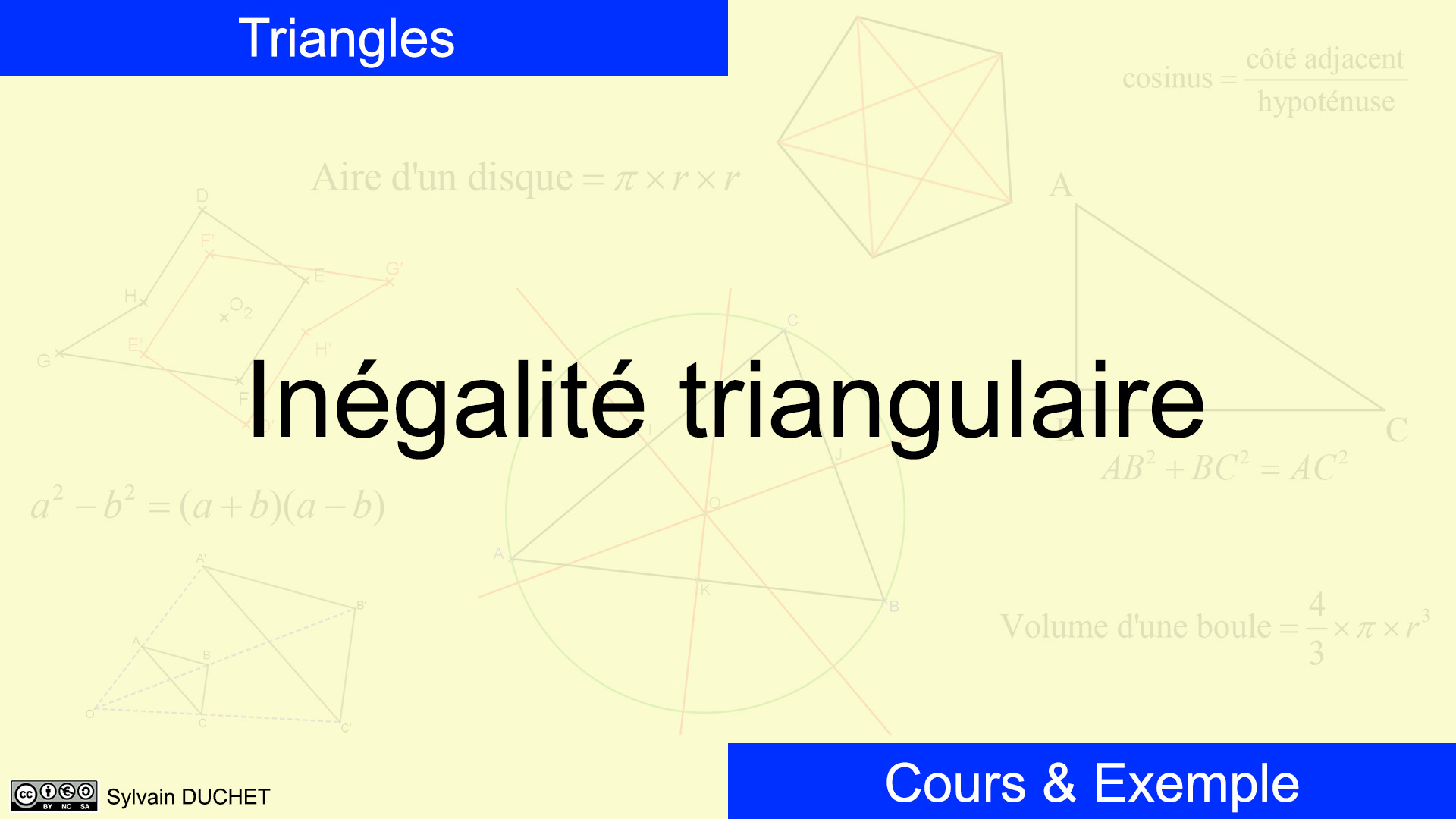 Pod - Inégalité Triangulaire